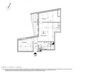 t3 à la vente -   44600  SAINT NAZAIRE, surface 62 m2 vente t3 - UBI339639735